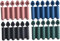 Wasserflasche Eisform, 4PCS 2, 4 Lange 6-Cavity-Silikon-Wasserflasche Eisstift mit Deckel, einfache Entmischung Eis Eis am Stiel