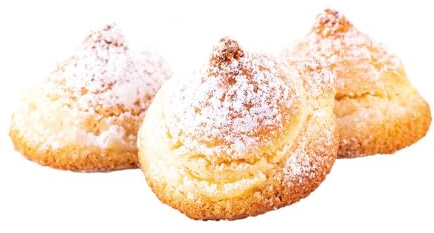 Via del Gusto | Mandelgebäck mit Limonencreme | handgemacht italienisch süß zart zitronig mit Puderzucker bestäubt | traditionelle Rezeptur | 200 g