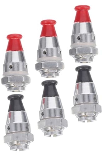 Mikikit 6pcs Aluminum Alloy Pressure Cooker Valve Replacement Set Safety Alarm Valve for Enhanced Protection Compatible with Ninja Models High Pressure Accessories