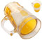 BommFu Simulated Beer Mug Funny,Realistic Beer Mug with Handles | Dishwasher Safe Party Fun Prank Desk Ornaments for Friends Girls Women Men Boys
