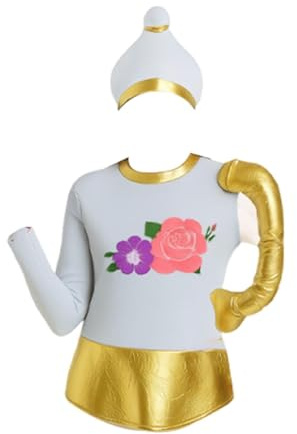 Dickly Candlelight Dinner Theme Costume Halloween Clothing for Dressing up Christmas, Tea Pot Shape