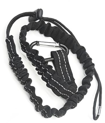 Cordino con moschettone di bloccaggio, antiscivolo, adatto per operai edili e attrezzature da campeggio, per motoseghe
