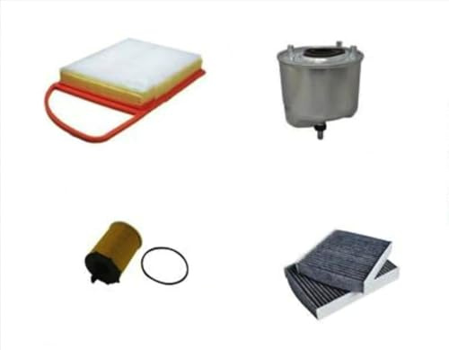 AOQ - KIT TAGLIANDO 4 FILTRI COMPATIBILE CON CIT.C3 1.6 HDi,Peug. 207,208 1.6 HDI