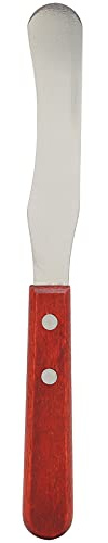 Dioche Spatule à Cire épilatoire en Métal, Manche en Bois, Applicateur de Cire, Outil pour Salon à Domicile, Usage Professionnel