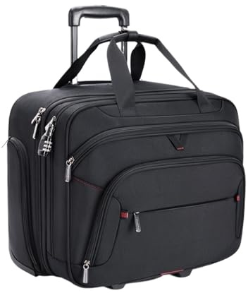 Compatible avec Les Porte-Documents à roulettes for Ordinateur Portable de 17,3 Pouces, Sac de Transport de Nuit for Hommes