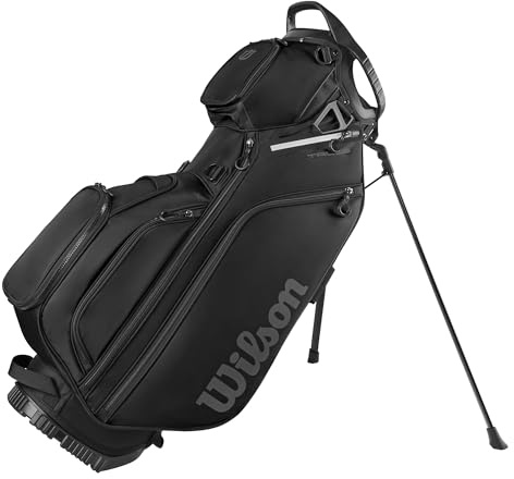 Wilson Talus 5 Sac de Golf Hybride Trépied, avec 9 Poches et Diviseur à 5 Voies, Unisexe