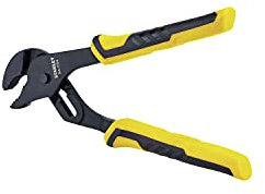 STANLEY Pliers, Bi-Material, Groove Joint, 8-Inch (84-034)