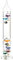 PEARL Galilei Thermometer: Maxi Galileo-Thermometer Deluxe groß, 37 cm (Goethe, Glasthermometer, Galileisches)