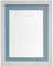 FRAMES BY POST H7 Bilderrahmen 25 mm breit mit blauem Passepartout, A4, 25 x 15,2 cm