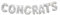 Buchstabenluftballon-Banner-Set - Congrats - Silber