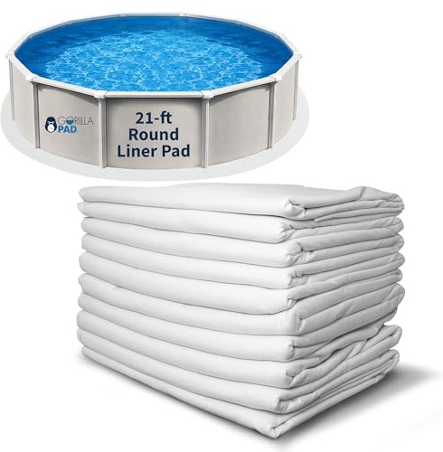 Blue Wave Swim Time - Almohadilla Redonda de 21 pies para Piscinas sobre el Suelo