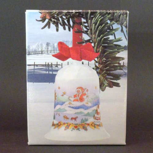 Hutschenreuther Weihnachtsglocke 1986 mit OVP - Porzellan - Glocke - Weihnachten