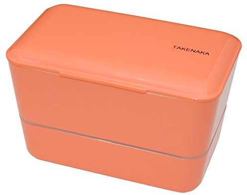 TAKENAKA 12 – 1402 – 20 Bento etendu Doppel Kunststoff Koralle 17,4 x 11 x 10,9 cm