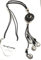 Lagenlook Schwarz/Silber Hoop Halskette Anhänger an langer Doppel Lederkette Modeschmuck