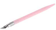 ExcLent Hobby Set Holzschnitzerei Werkzeuge Handwerk Skalpell Graver Leder DIY Cutter Tool Scrapbooking Schreibwaren mit 12er Ersatzklinge - Pink