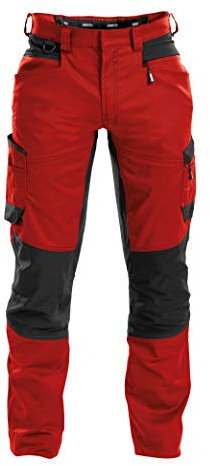 Dassy - Pantalón de trabajo con rodilleras, Negro