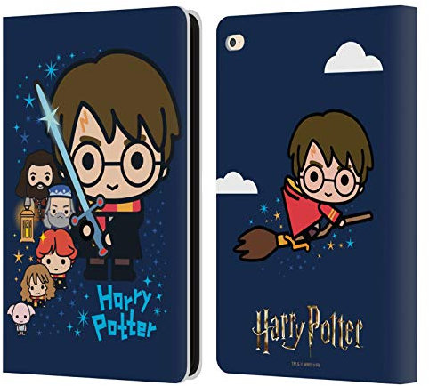 Head Case Designs Licenza Ufficiale Harry Potter Personaggi Deathly Hallows I Custodia Cover in Pelle a Portagoglio Compatibile con Apple iPad Air 2 (2014)