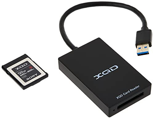 Memory UK New 120GB (128GB pre format) 5x TOUGH XQD High Speed G-Series Flash Memory Card ver.2020 with XQD USB 3.0 Reader (Read 440MB/s and Write 400MB/s) - QD-G120F-20USB