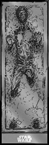 Star Wars Tür-Poster Plakat | Bild und Kunststoff-Rahmen - Han Solo Carbonite (158 x 53cm)
