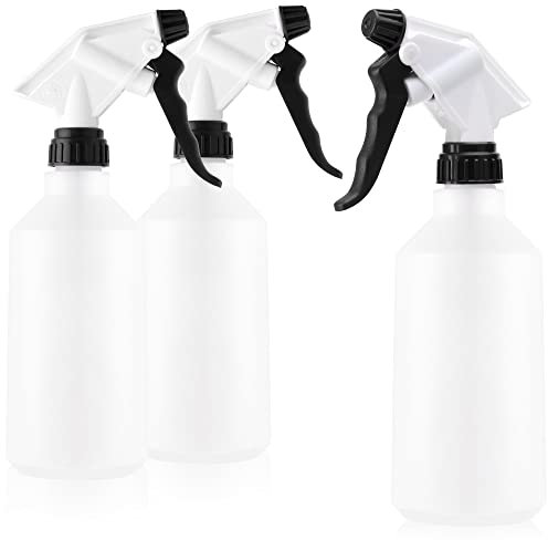 COM-FOUR® 3X Flacon pulvérisateur - pulvérisateur à Pompe résistant aux Produits Chimiques avec Filetage 28/400 pour la Maison, Le Jardin, l'atelier - buse réglable - 500ml (EPDM)