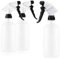com-four® 3X Sprühflasche - chemiebeständiger Pumpsprüher mit 28/400 Gewinde für Haushalt, Garten, Werkstatt - Zerstäuberflasche mit Verstellbarer Düse - 500 ml (EPDM)