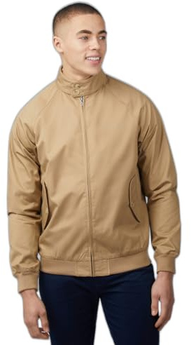 Ben Sherman Mens Harrington Sand Casual Jacket
