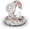Jeulia Bague en Argent Sterling 925 4 Carats - Ensemble de Mariage - Or Rose - Bague de Fiançailles Solitaire