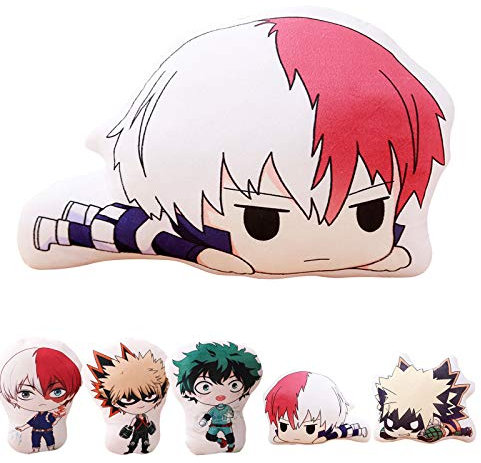 My Hero Academia Plüsch Kissen Anime Midoriya Izuku/Todoroki Shouto/Bakugou Katsuki Plüsch Spielzeug Kissen Anime Cartoon Plüsch Kissen Figur Plüsch Rücken Kissen Geschenk