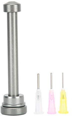 Voluxe Ölschubstange, Spritze Schubstange Fallfestigkeit Flussmittel Spritzenschieber, für Lötflussmittel Spritze Metall Druckfluss Assistent Schweißöl bei der Reparatur von Mobiltelefonen.