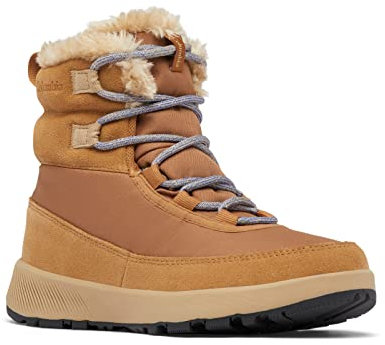 Columbia SLOPESIDE PEAK stivali da neve impermeabili Donna, Marrone (Elk x Beach), 39 EU