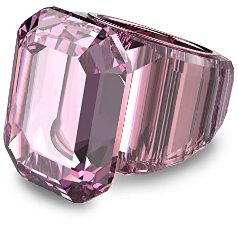 SWAROVSKI Lucent Cocktail-Ring-Schmuck-Kollektion, blauer Kristall, rosa Kristall, US 6/EU 52, Kristall, Kristall