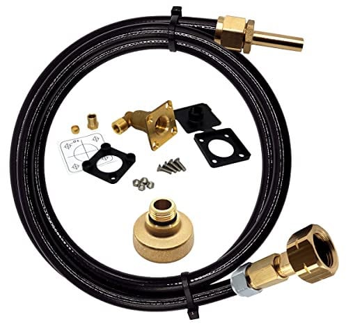 Gomet LPG GPL Kit de recharge de bouteille de gaz européen avec adaptateur GPL ACME DISH EURONOZZLE Baïonnette et valve anti-retour