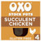 OXO Chicken Stock Pots with Garlic & Thyme – Succulent Taste with Real Meat Juices, 4 x 20 g (80 g Total)