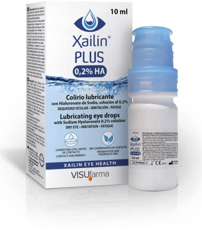 Xailin Plus 0.2% Eye Drops 10 Millilitres x2 Pack | Hydrating