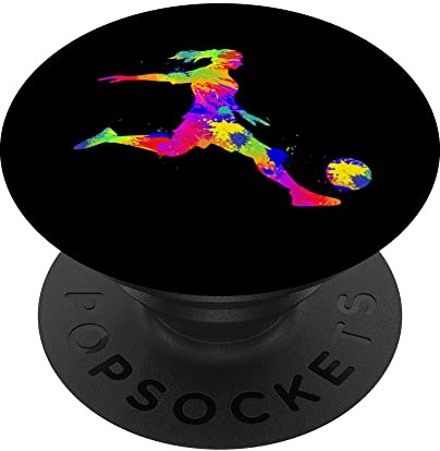 Fußball Fußballerin Mädchen Frauen Damen PopSockets Klebender PopGrip