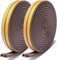 Dichtungsband Türdichtung Selbstklebend 9mm(B) x6mm(D)/20m(L) für Türen Fenster Schaumstoff klebeband Gummidichtung Gegen Kalte Zugluft/Anti-Kollision/Schalldichter/Wasserdichter/Staubdicht Braun