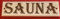Sauna Hinweisschild SAUNA