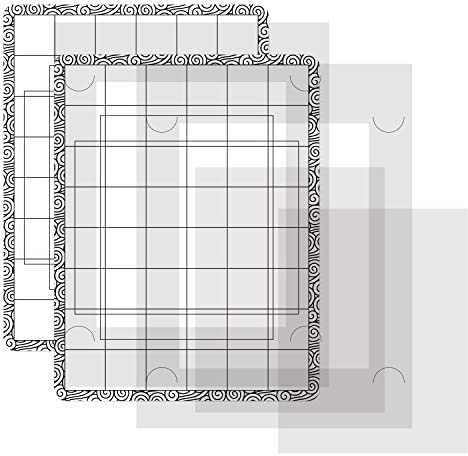 4 Stück/Set Stick und Stempelmatte und feste Stempel-Mischvorlage für DIY-Projekte, Papierkarten, Scrapbooking, um Projekte an Ort und Stelle zu halten, während die Tinte gemischt wird
