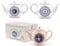 King Charles III Portrait Memorabilia King's Coronation Commemorative Teapot Ceramic Souvenirs Gift His Majesty 750 ml Coffee Tea Pot