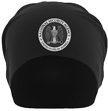 NSA National Security Agency United States of America Eagle Unisex-Slouch-Mütze aus dünner Baumwolle Schwarz