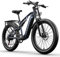 VOZCVOX E Bike Herren Damen Elektrofahrrad 26 Zoll E-Mountainbike Vollfederung mit Akku 48V17.5AH,7 Gang,3,0 Fat Tire E-Bike,Scheibenbremsen