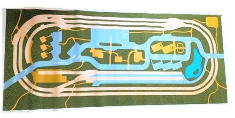 VRX Paesaggio Foglio PLASTICO Tridimensionale Compatibile con Roco TOPORAMA 160X70 cm Scala N MODELLISMO Ferroviario
