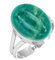 Jeweloporium 925 Silber Ringe für Damen Größe 70(22.3) Grün Echt Russischer Amazonit Edelstein Solitär Silber Ringe das Erntedankfest Geschenk Kostüm Schmuck