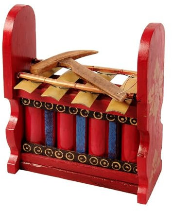 Gamelan Metallophone 4 Noten mit Schlägel traditionelles indonesisches Instrument