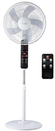 Ventilador de pie Tehri Ø 43 cm con control remoto y motor DC de 30W