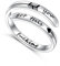 DAOCHONG Verstellbare, inspirierende Ringe aus 925er Sterlingsilber, stapelbar, spiralförmig gedreht, Statement-Band, ermutigendes Geschenk für Frauen und Männer(you got this)