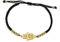 Hand der Fatima Armband für Frauen Männer Edelstahl Hamsa Fatima Hand mit einer Perle Bunten Weben Verstellbare Armband Talisman Schmuck Geschenk (Gold-B)