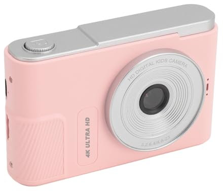 Digital Camera, 48MP 4K Digital Cameras for Photography, Autofocus 1080P Vlog Camera with 16x Zoom Anti Shake, Point & Shoot Digital Cameras CCD Camera for Students (Roseate)