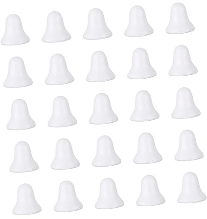 CAXUSD 40-teiliges Unfertiges Glockenmodell Aus Schaum DIY-weihnachtsdeko Bastelmaterialien Zum Bemalen Und Verzieren