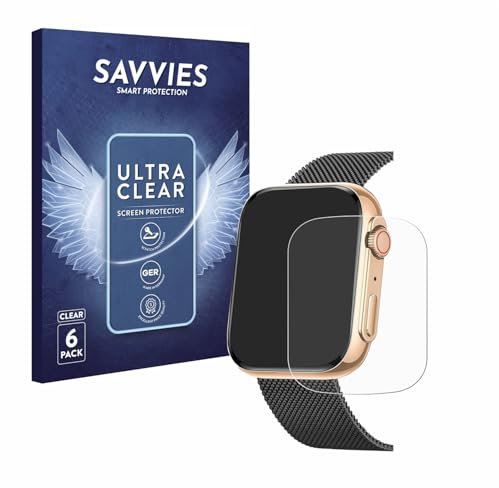 savvies Protection Ecran pour Powerwill Smartwatch 1.91 (6 Pièces) - Film Protection Ultra Clair